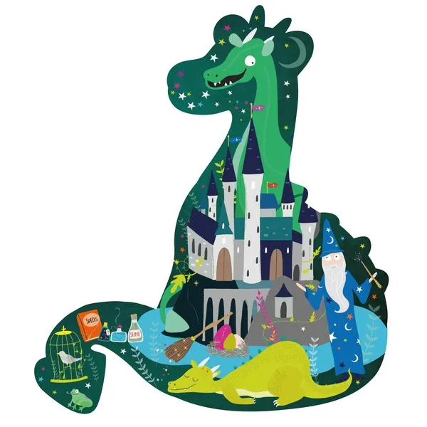 20 Piece Dragon Shaped Jigsaw