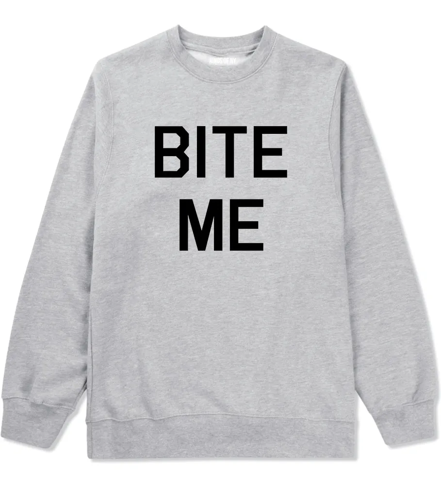 Bite Me Mens Crewneck Sweatshirt