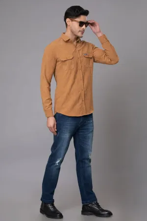 Brown corduroy shirt