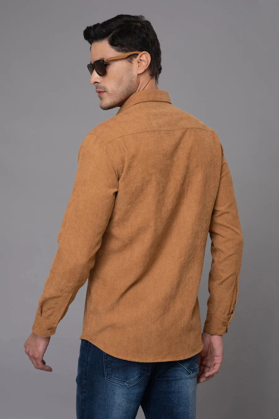 Brown corduroy shirt
