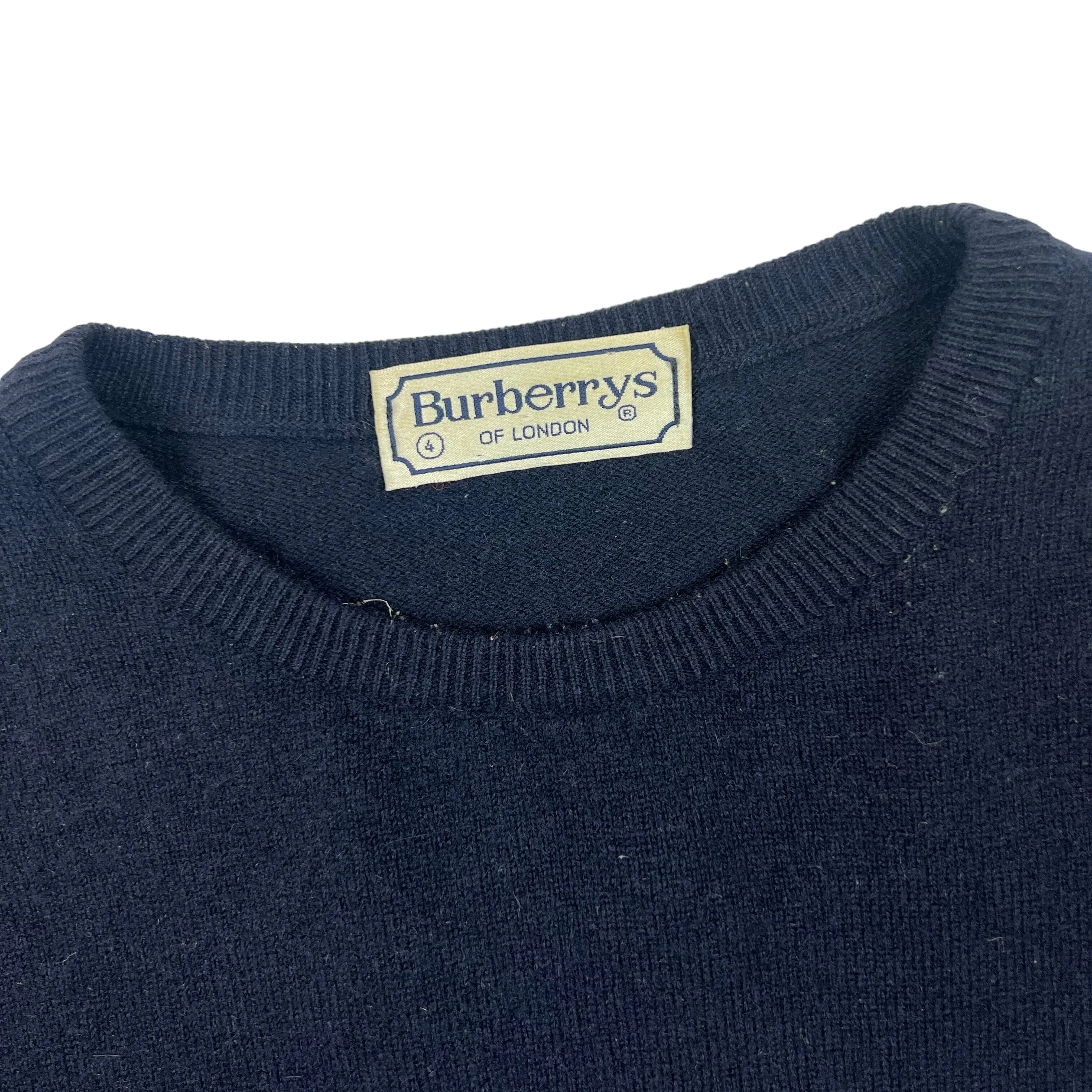 Burberry Knitted Jumper Navy