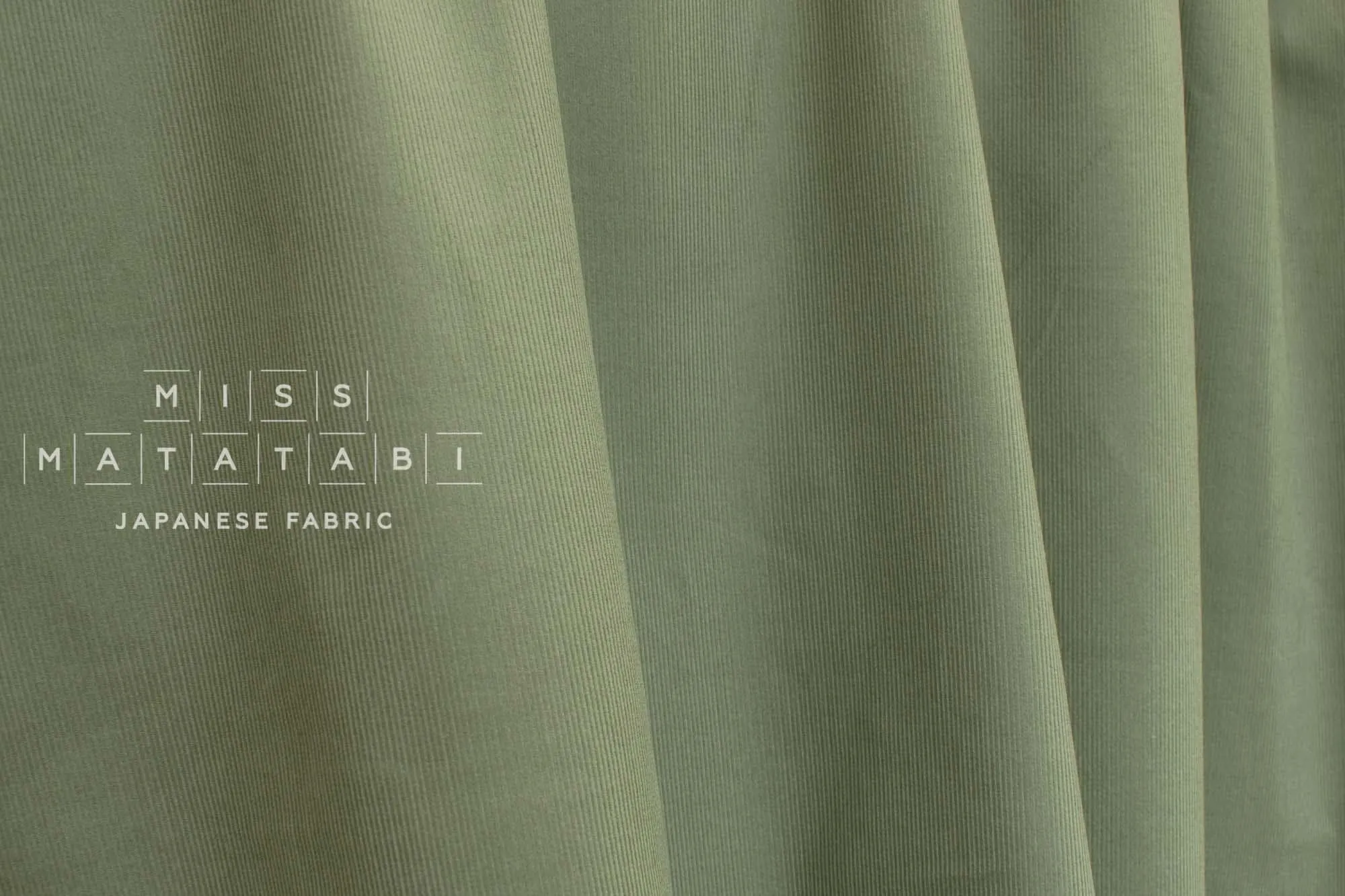 Corduroy Solids - sage green