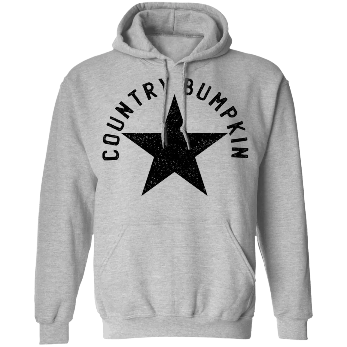 Country Bumpkin Distressed Star Pullover Hoodie