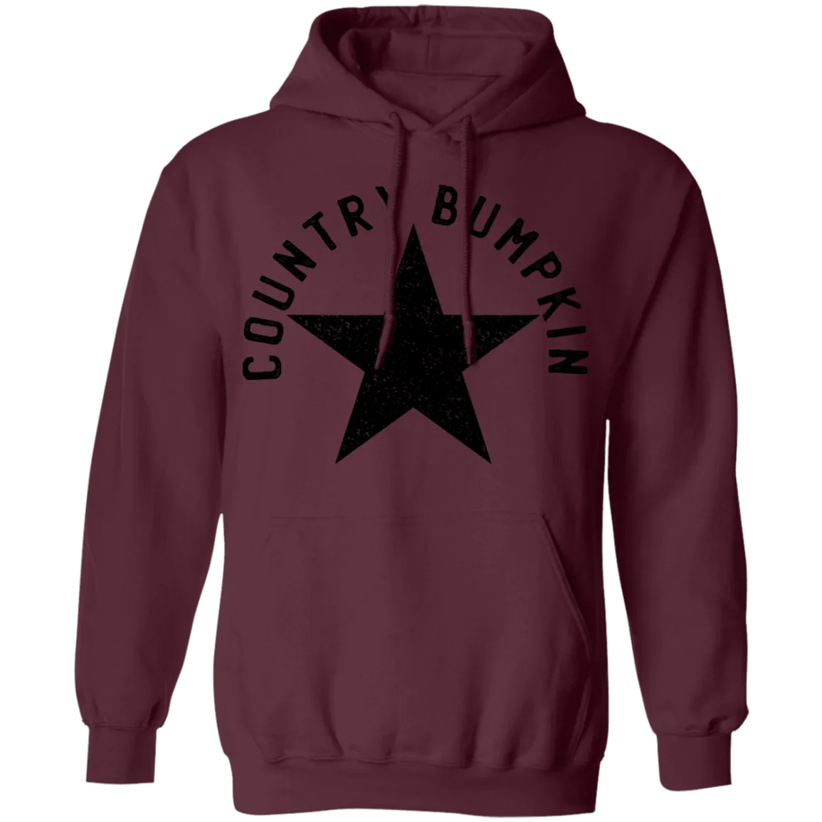 Country Bumpkin Distressed Star Pullover Hoodie