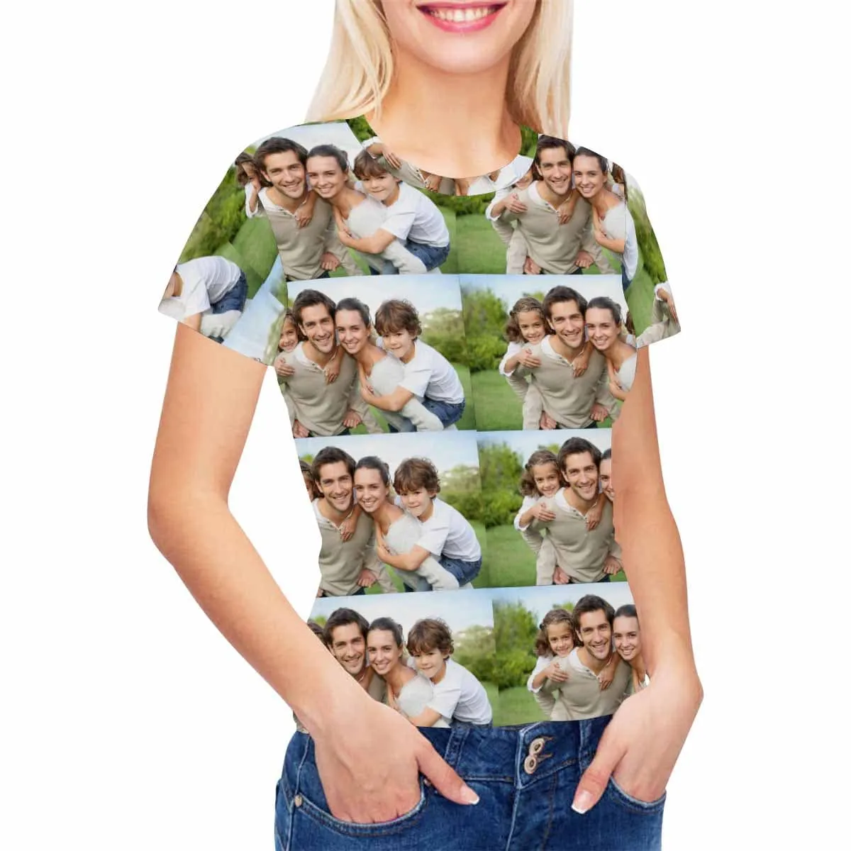 Custom Photo Love Women's T-shirt