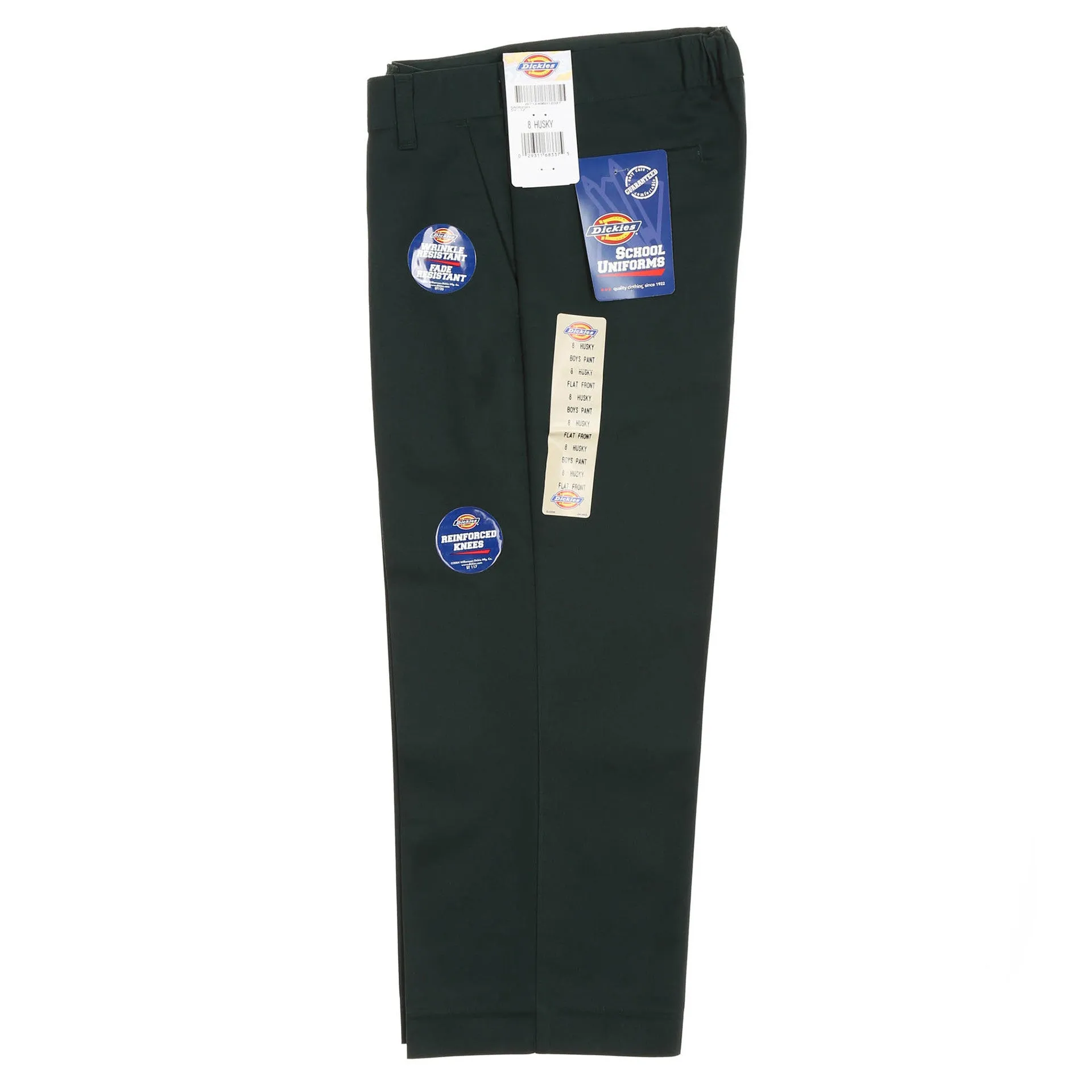Dickies Boys' Flat Front Husky Pant - Hunter Green