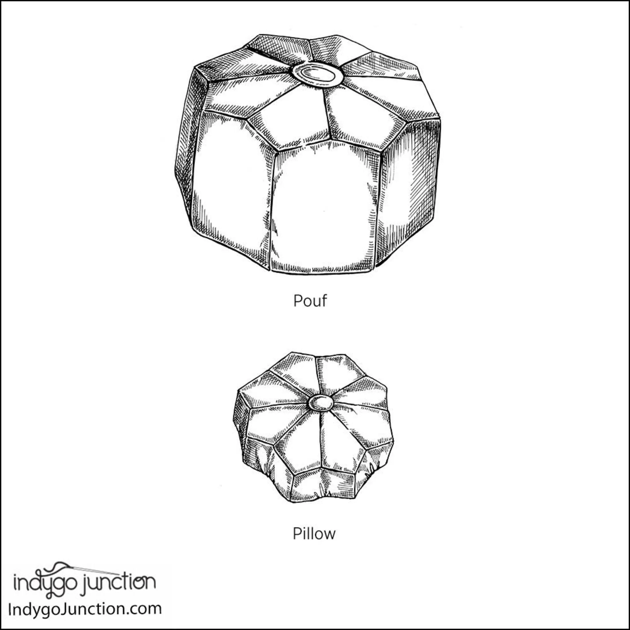 Dresden Pouf & Pillow Pattern, Free PDF Download