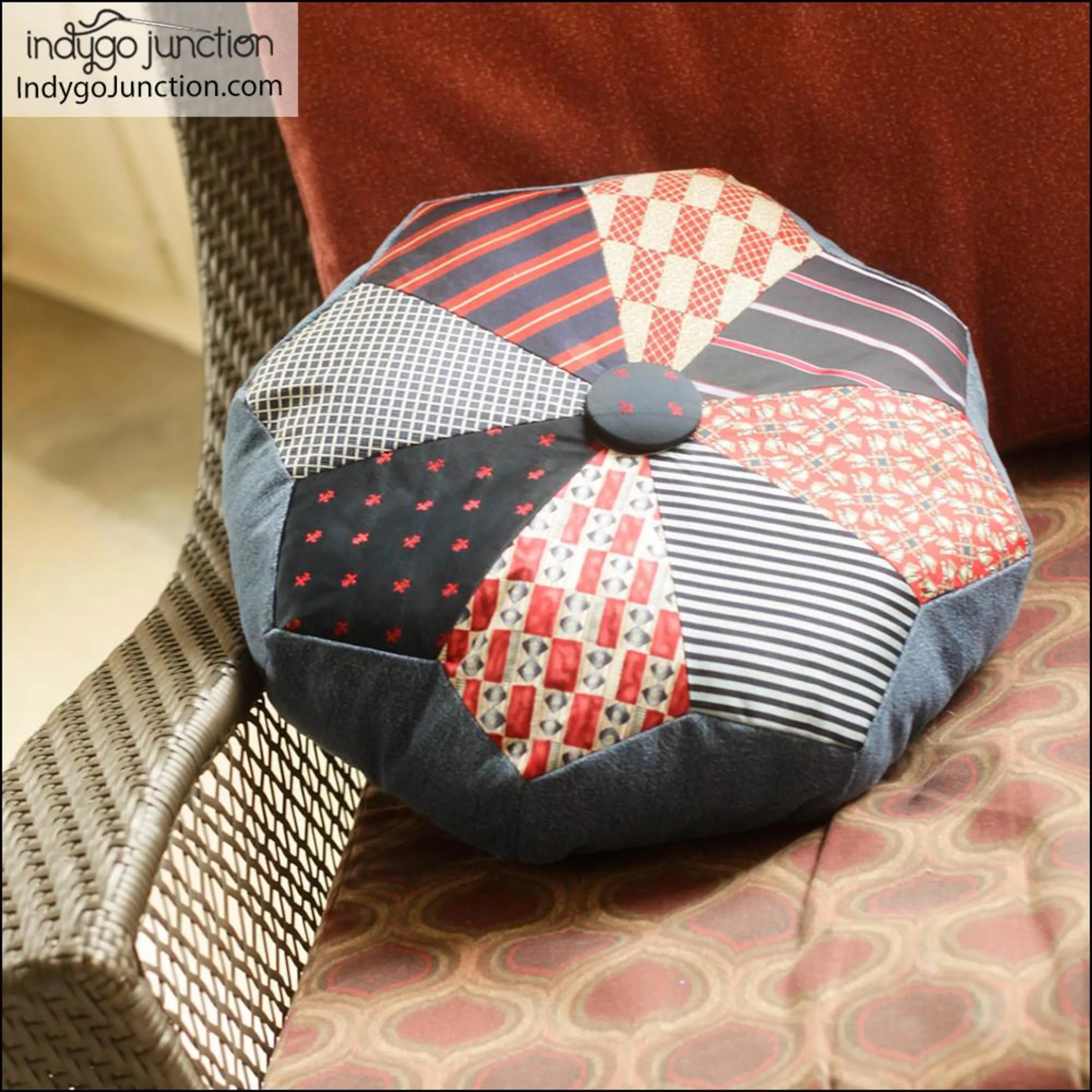 Dresden Pouf & Pillow Pattern, Free PDF Download