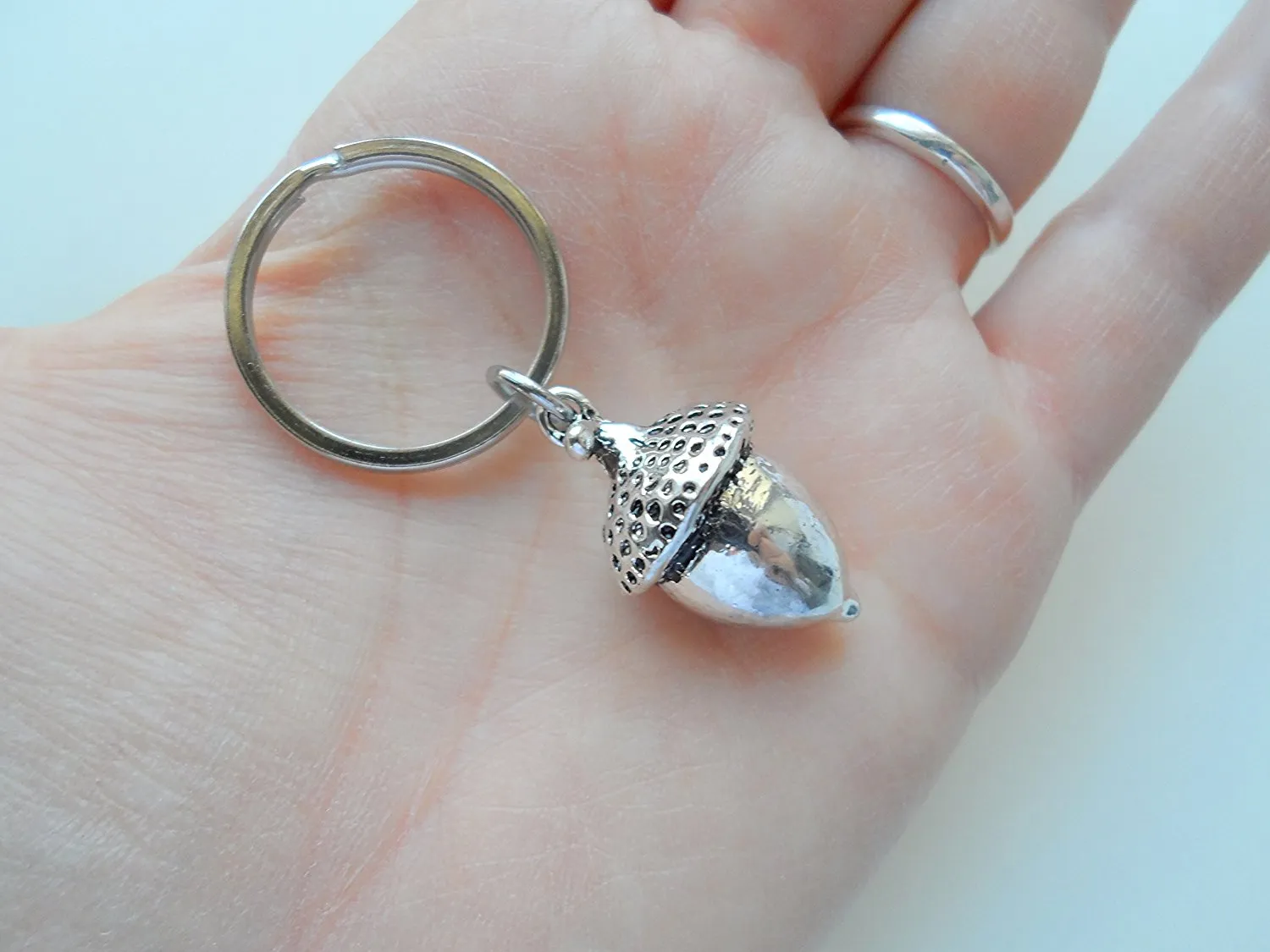 Elongated Acorn Keychain - Peter Pan's Kiss