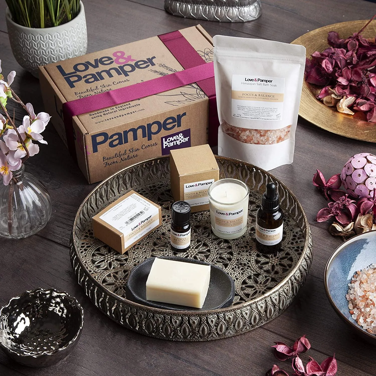 FOCUS & BALANCE-SUSTAINABLE,Aromatherapy Pampering Gift Set For Women