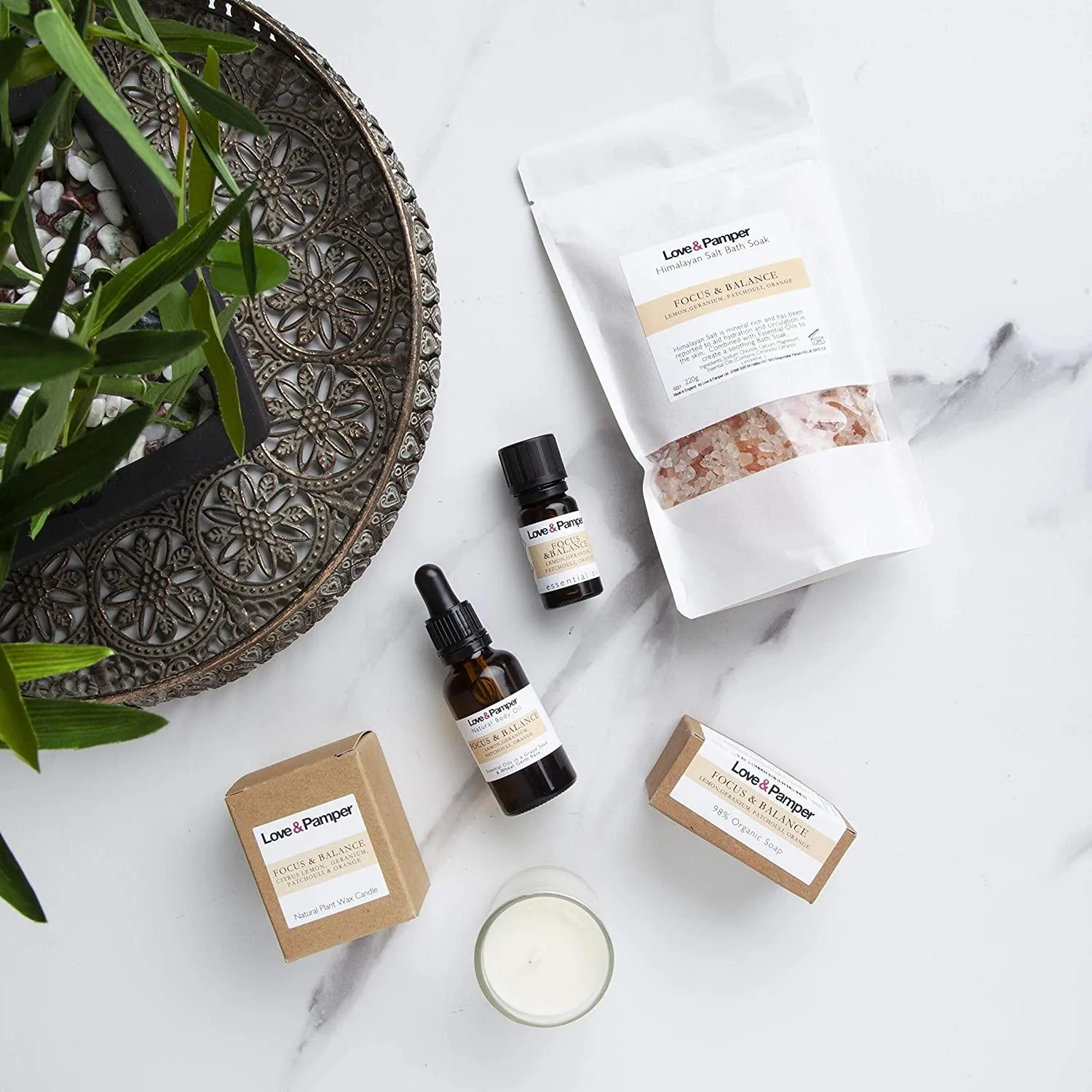 FOCUS & BALANCE-SUSTAINABLE,Aromatherapy Pampering Gift Set For Women