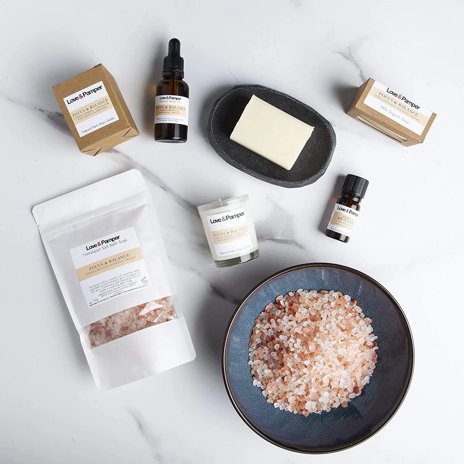 FOCUS & BALANCE-SUSTAINABLE,Aromatherapy Pampering Gift Set For Women