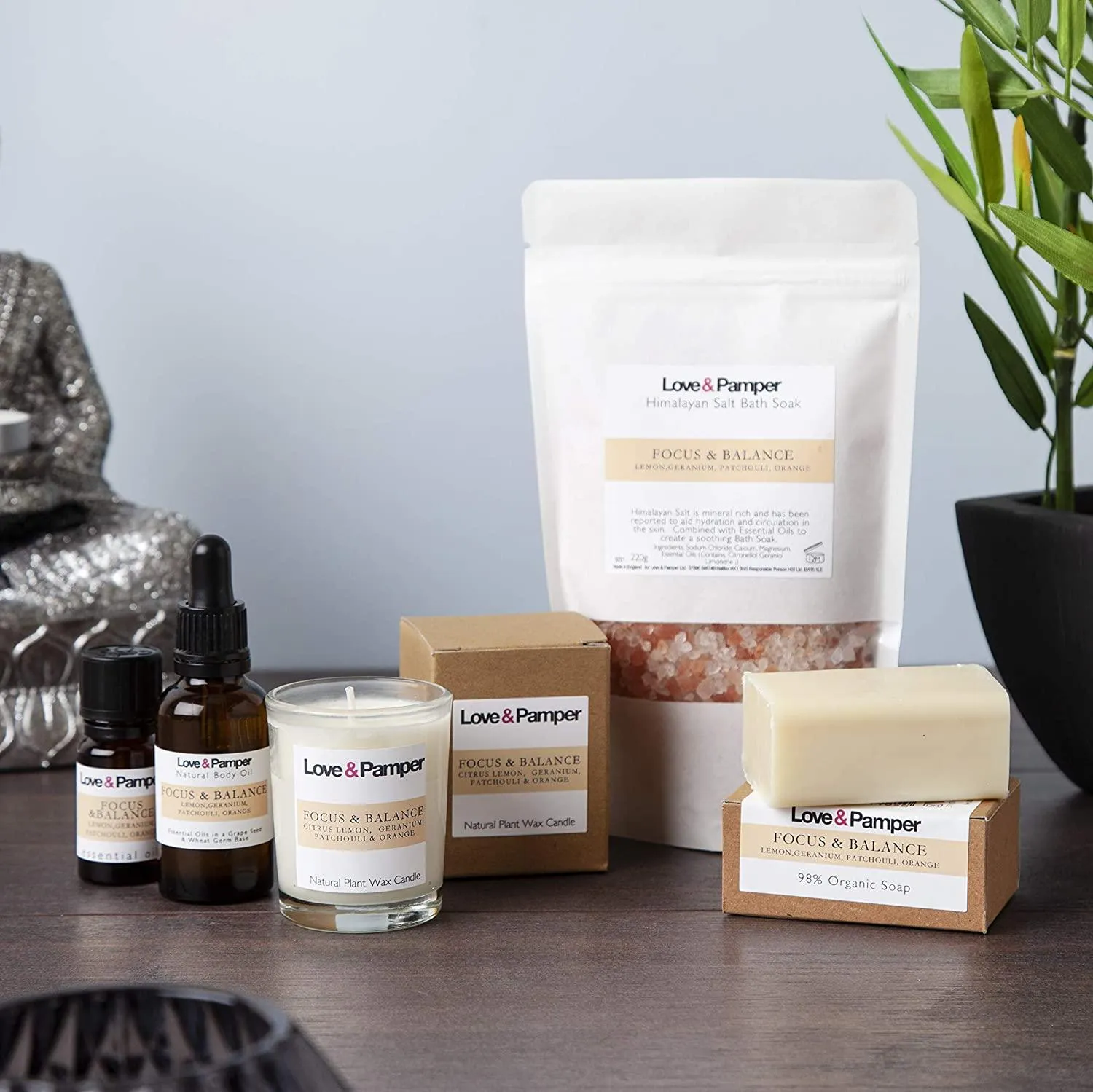 FOCUS & BALANCE-SUSTAINABLE,Aromatherapy Pampering Gift Set For Women