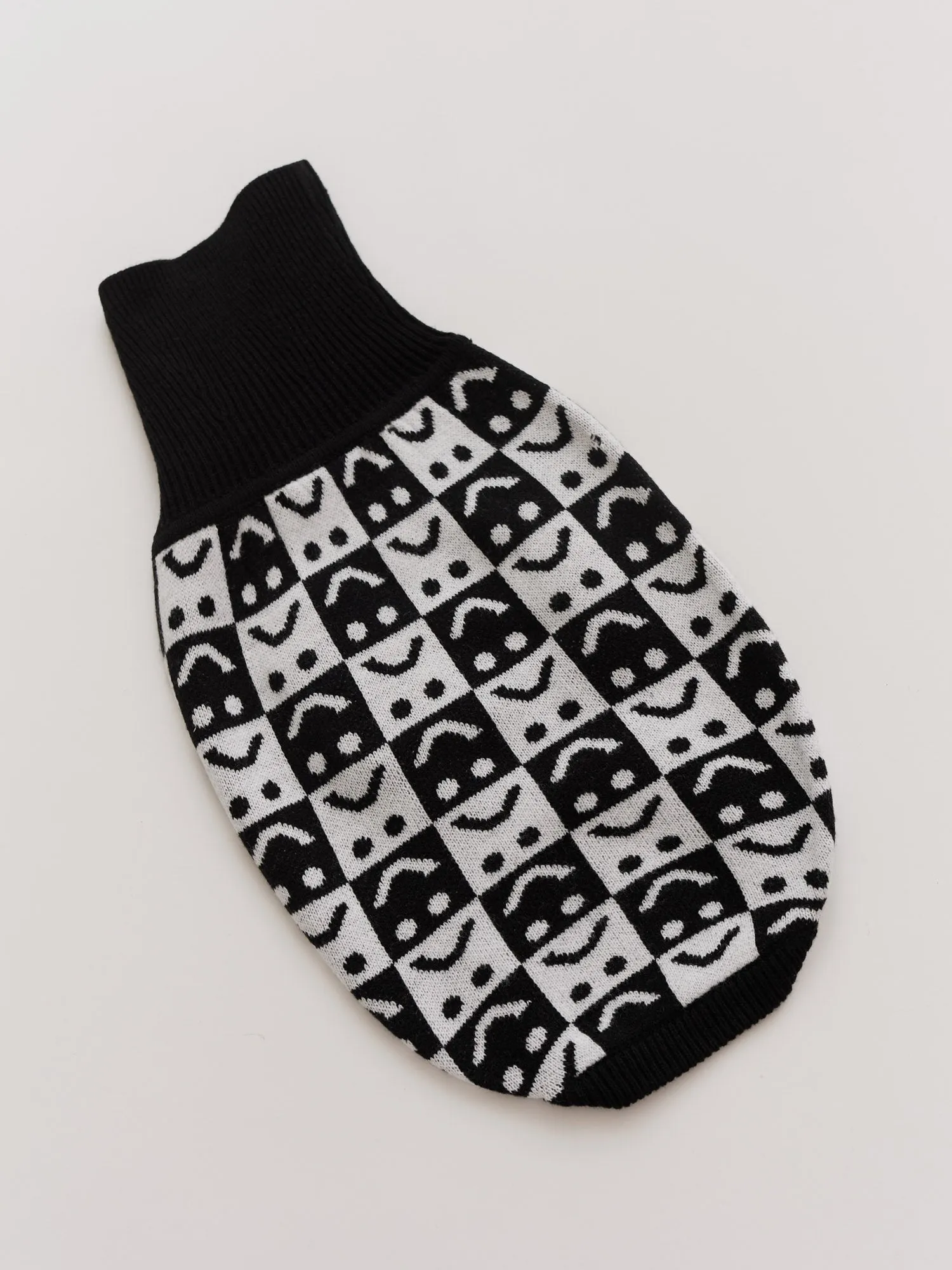Happy Sad Checkerboard Dog Jumper