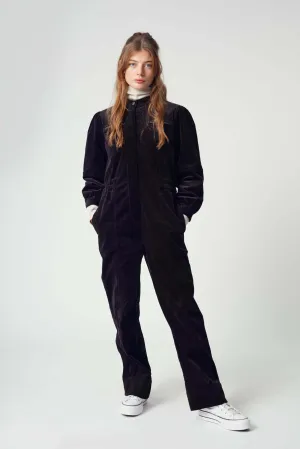 KAWA - Organic Cord Jumpsuit Black