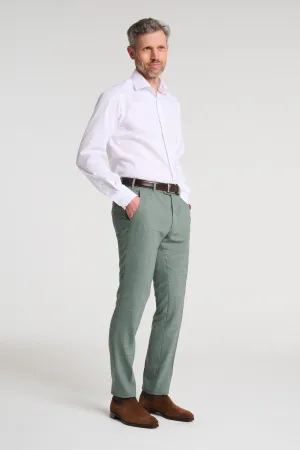 Linen Stretch Travel Pant - Olive