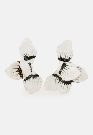 Luma White Earrings