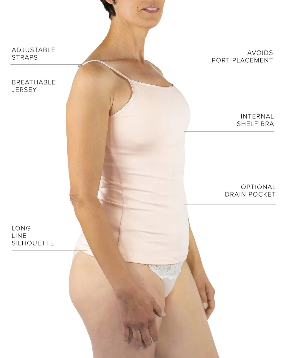 Maia Sustainable Jersey Camisole in Blush
