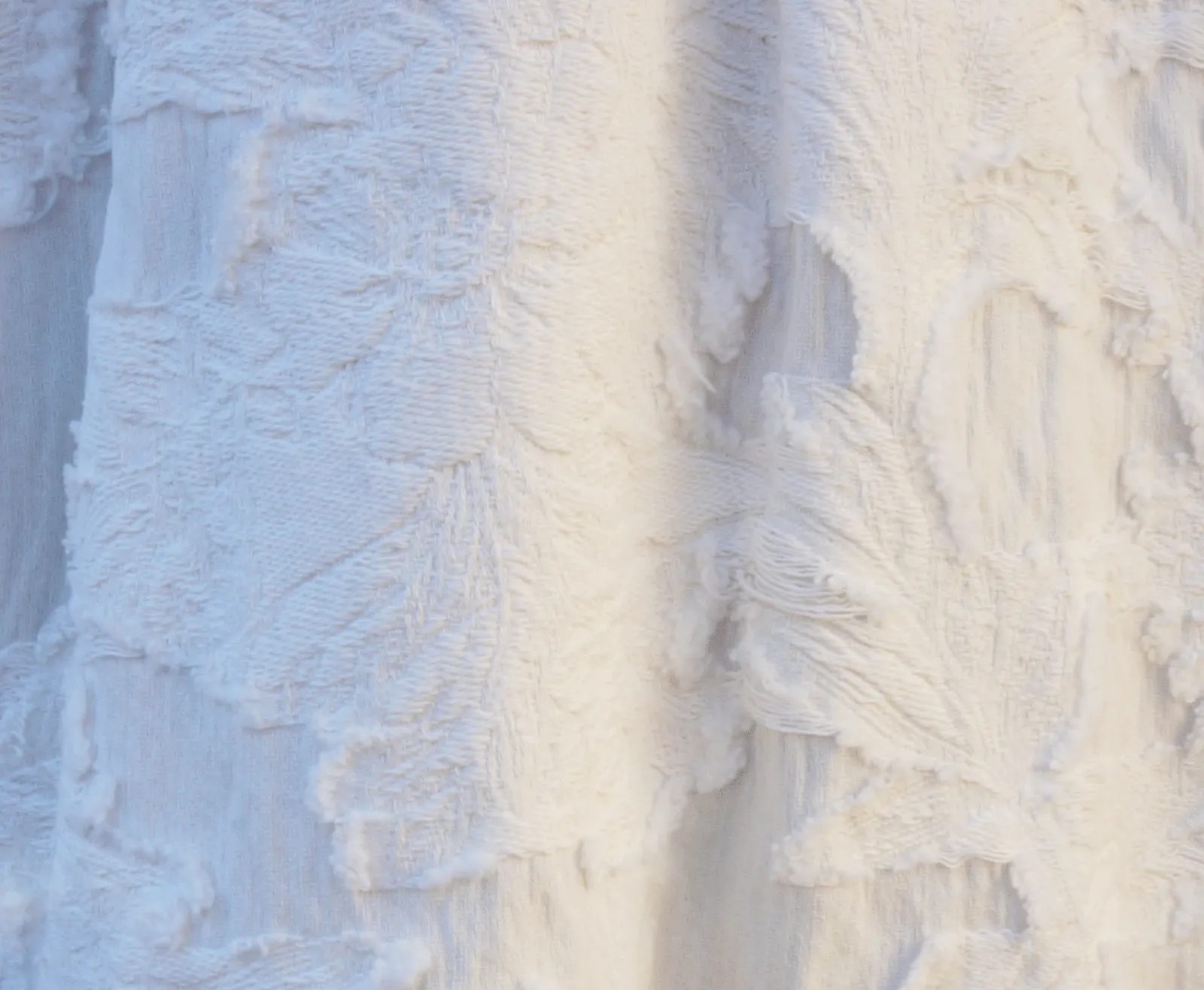 MONCLEAR TEXTURED WHITE COAT