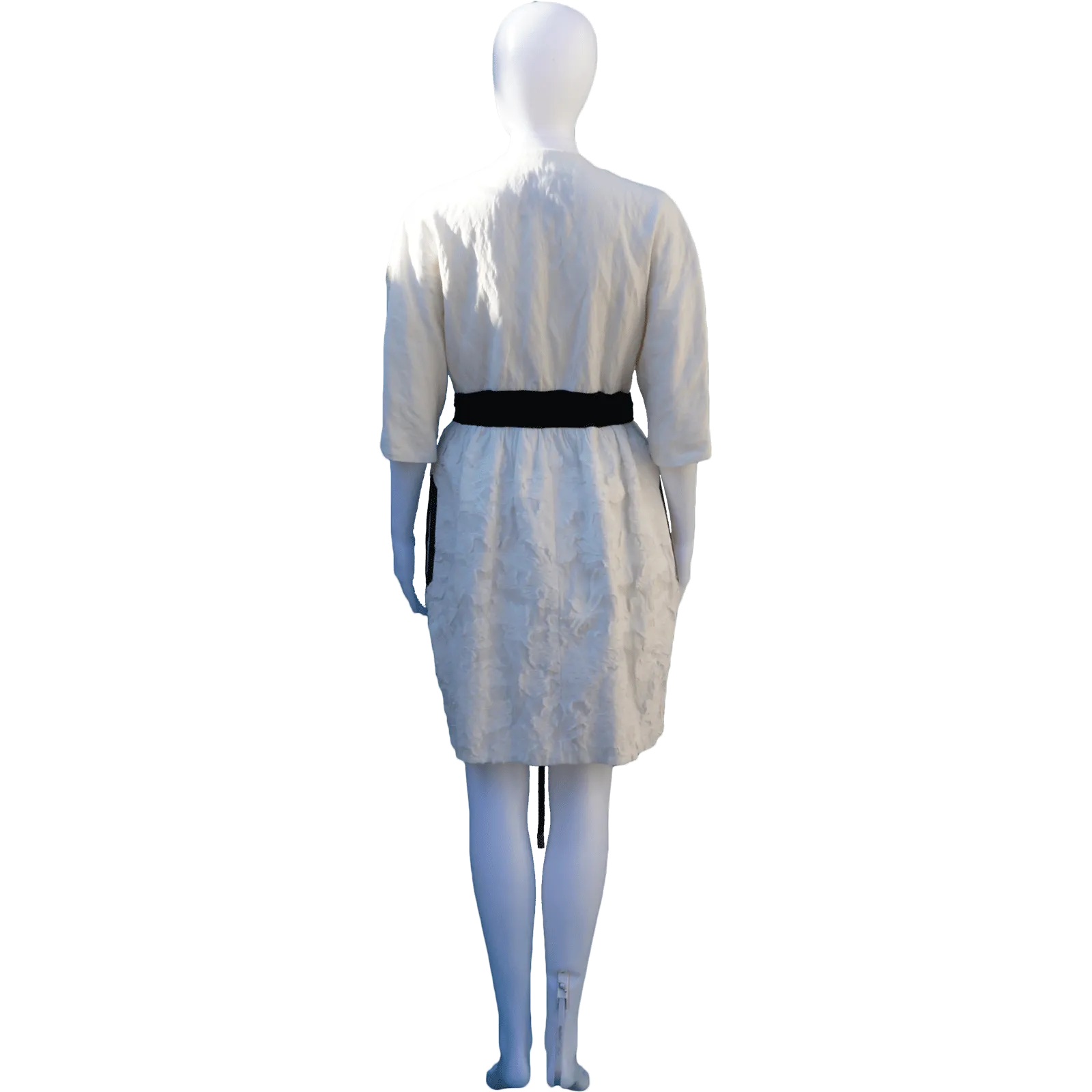 MONCLEAR TEXTURED WHITE COAT