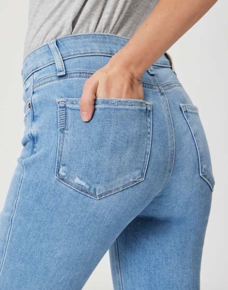 Paige Colette Crop Flare Raw Hem Helena