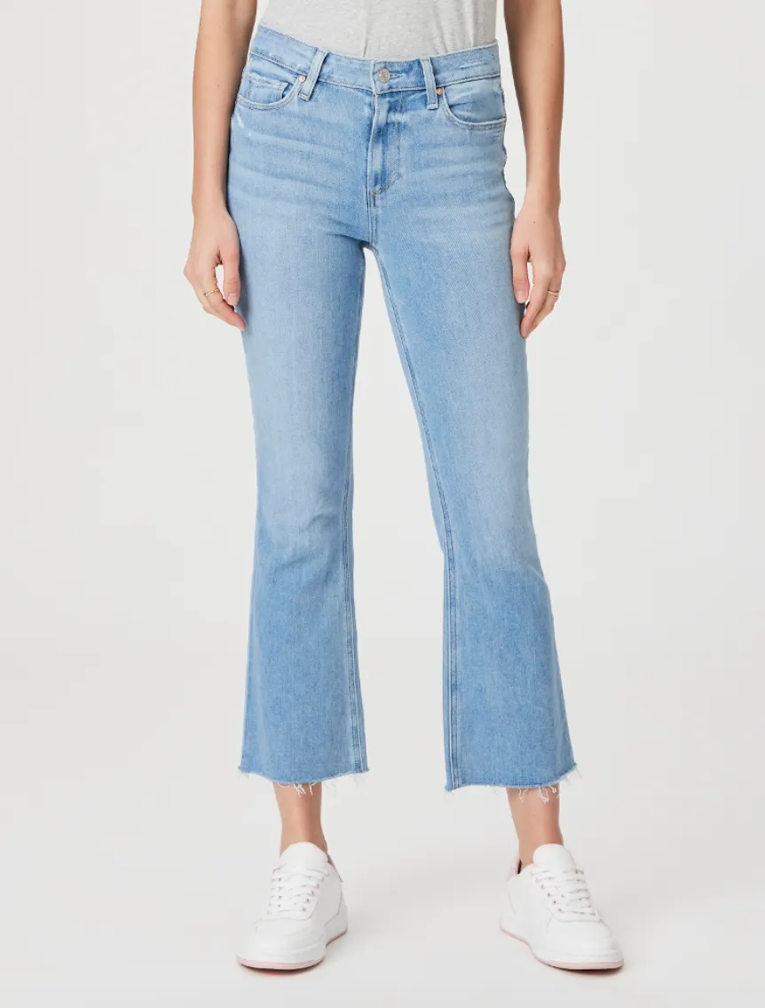 Paige Colette Crop Flare Raw Hem Helena