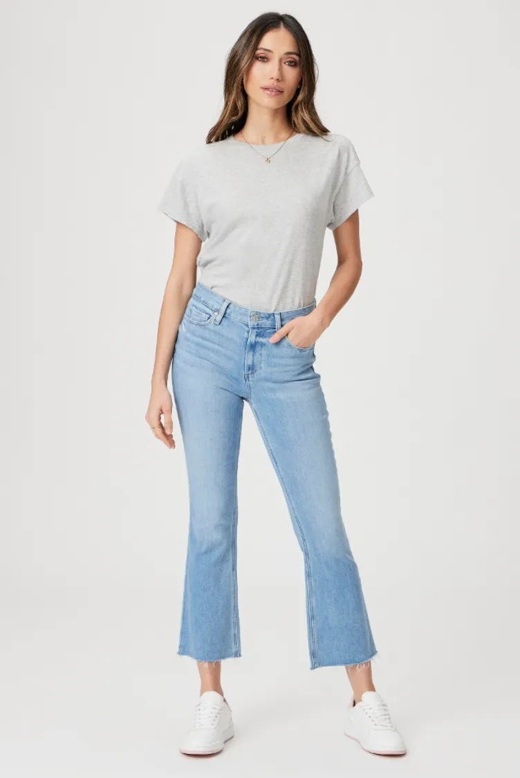 Paige Colette Crop Flare Raw Hem Helena