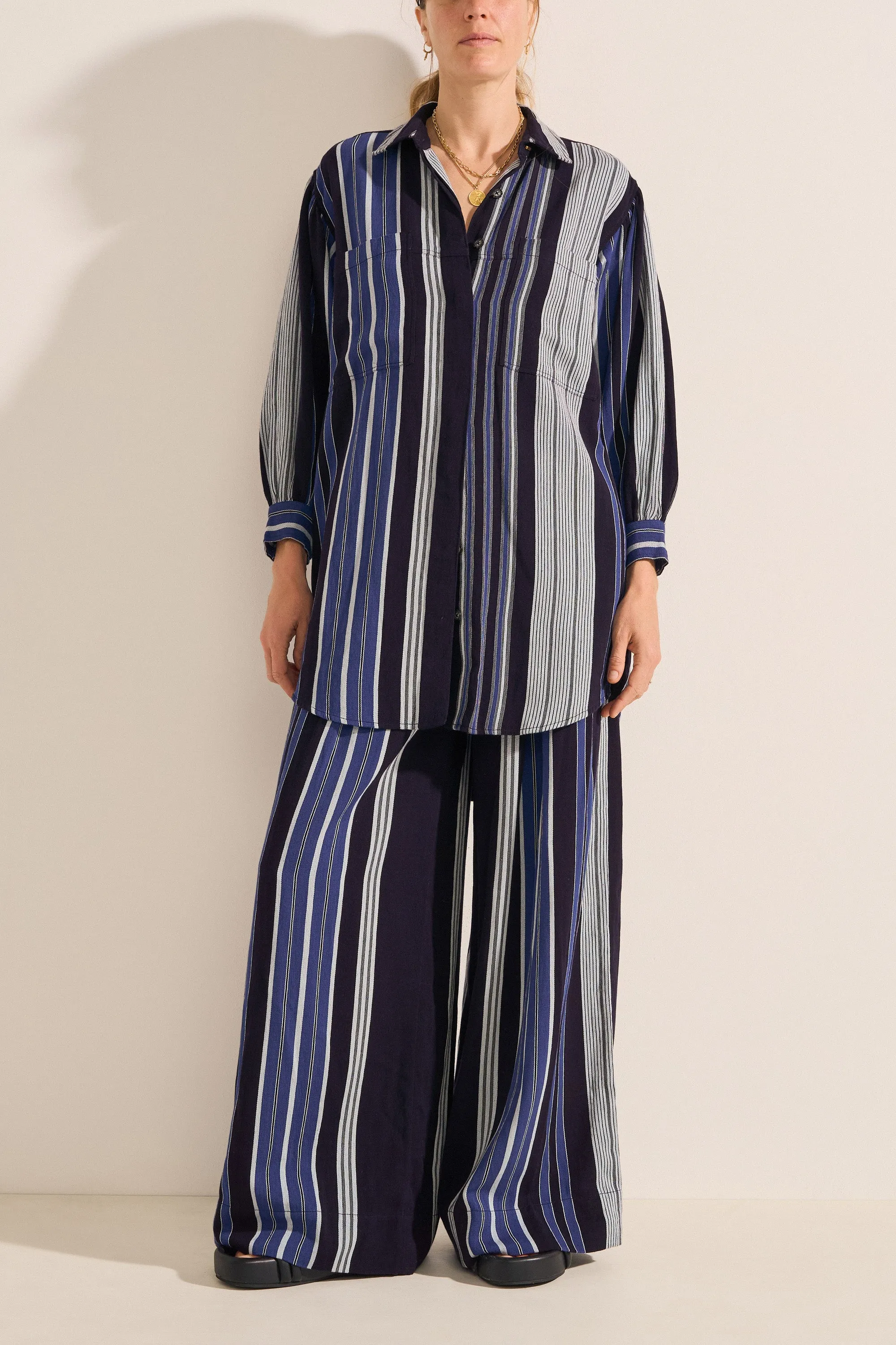 Plutus Delos Stripe Shirtdress
