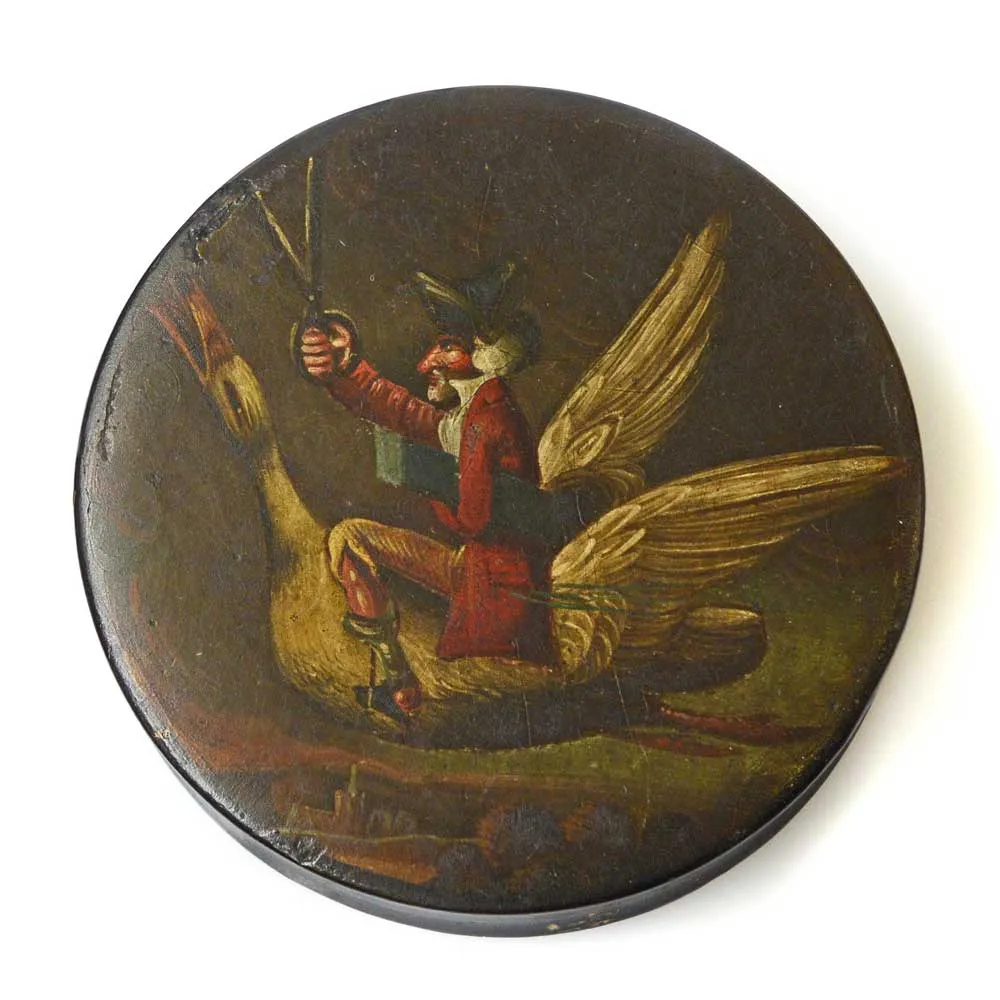 "Scissorman" fairytale box. 19th century and probably by Stobwasser.