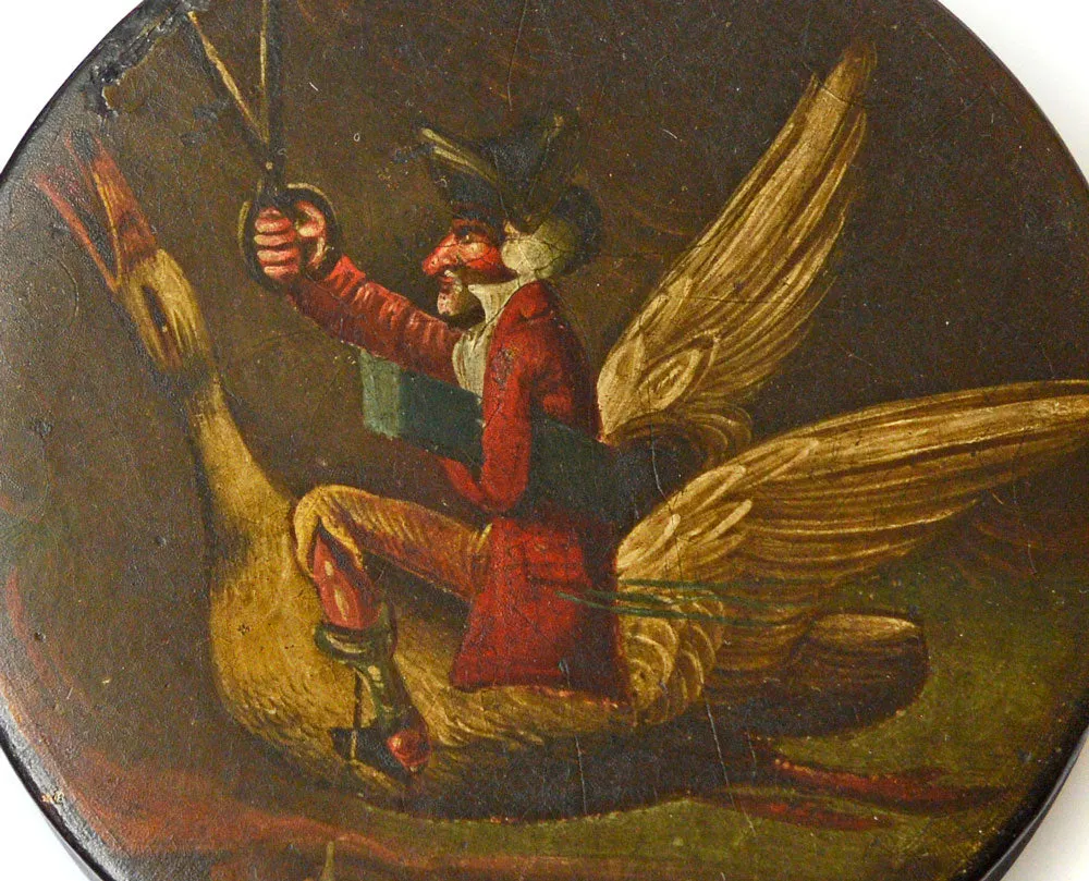 "Scissorman" fairytale box. 19th century and probably by Stobwasser.
