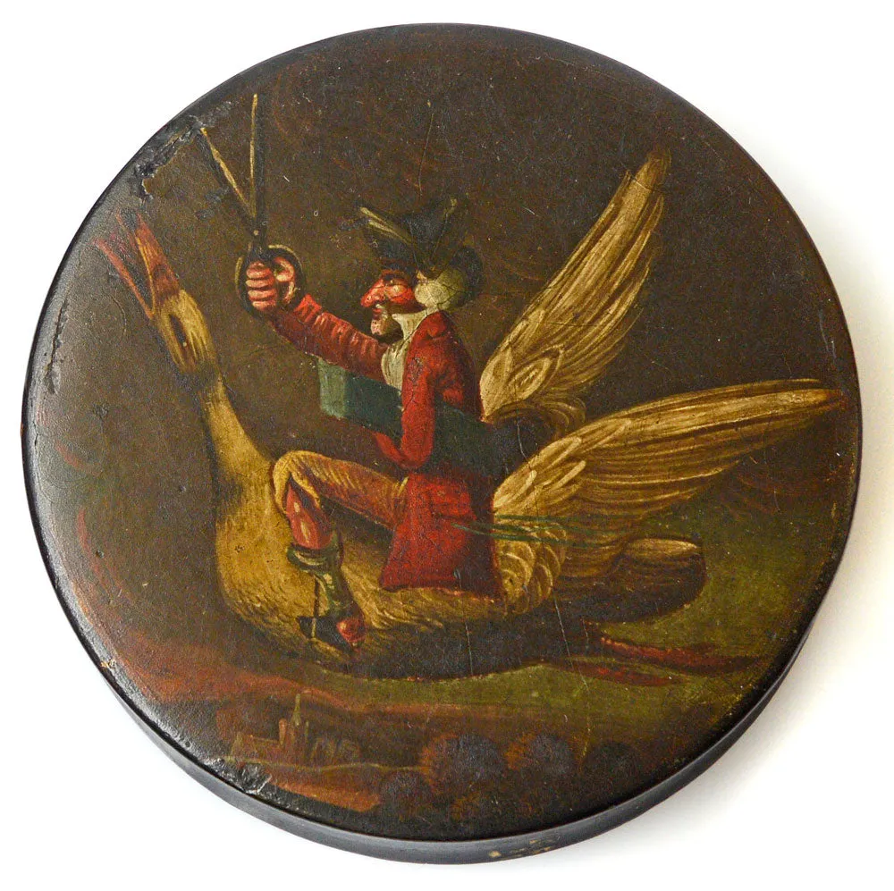 "Scissorman" fairytale box. 19th century and probably by Stobwasser.