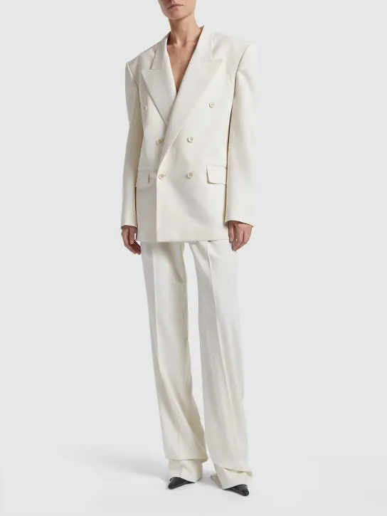 Saint Laurent   Wool wide pants 