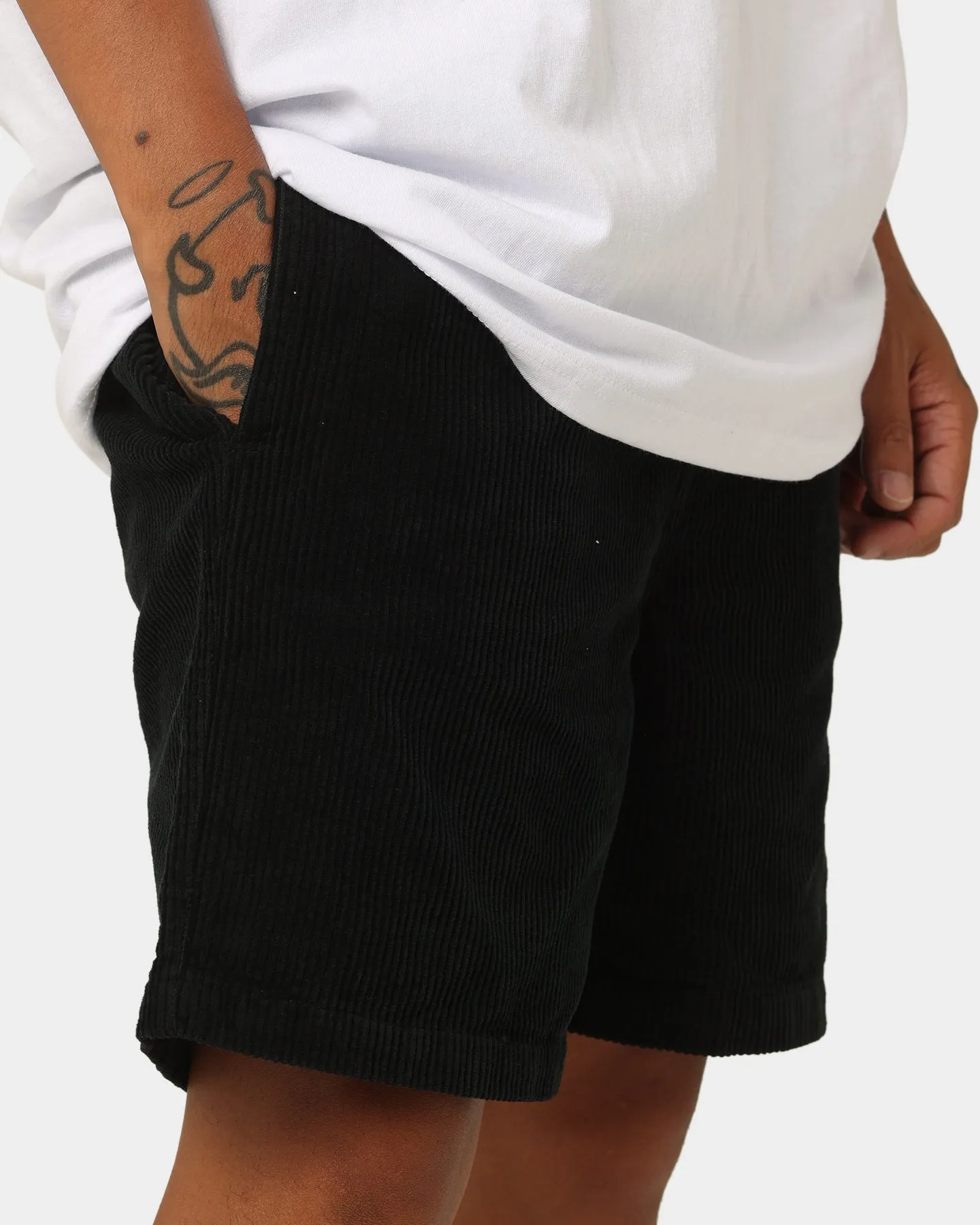 Stussy Wide Wale Corduroy Beach Shorts Black/Black