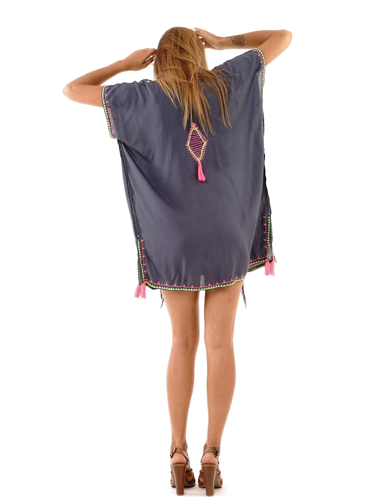Suki Embroidered Summer Festival Cover Up, Dress