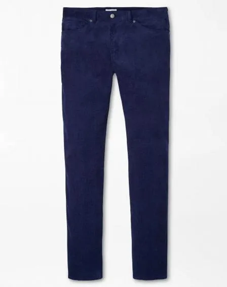 Superior Soft Corduroy Five-Pocket Pant in Navy by Peter Millar
