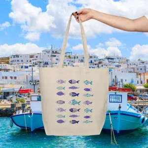 The Blue Fish Tote Bag