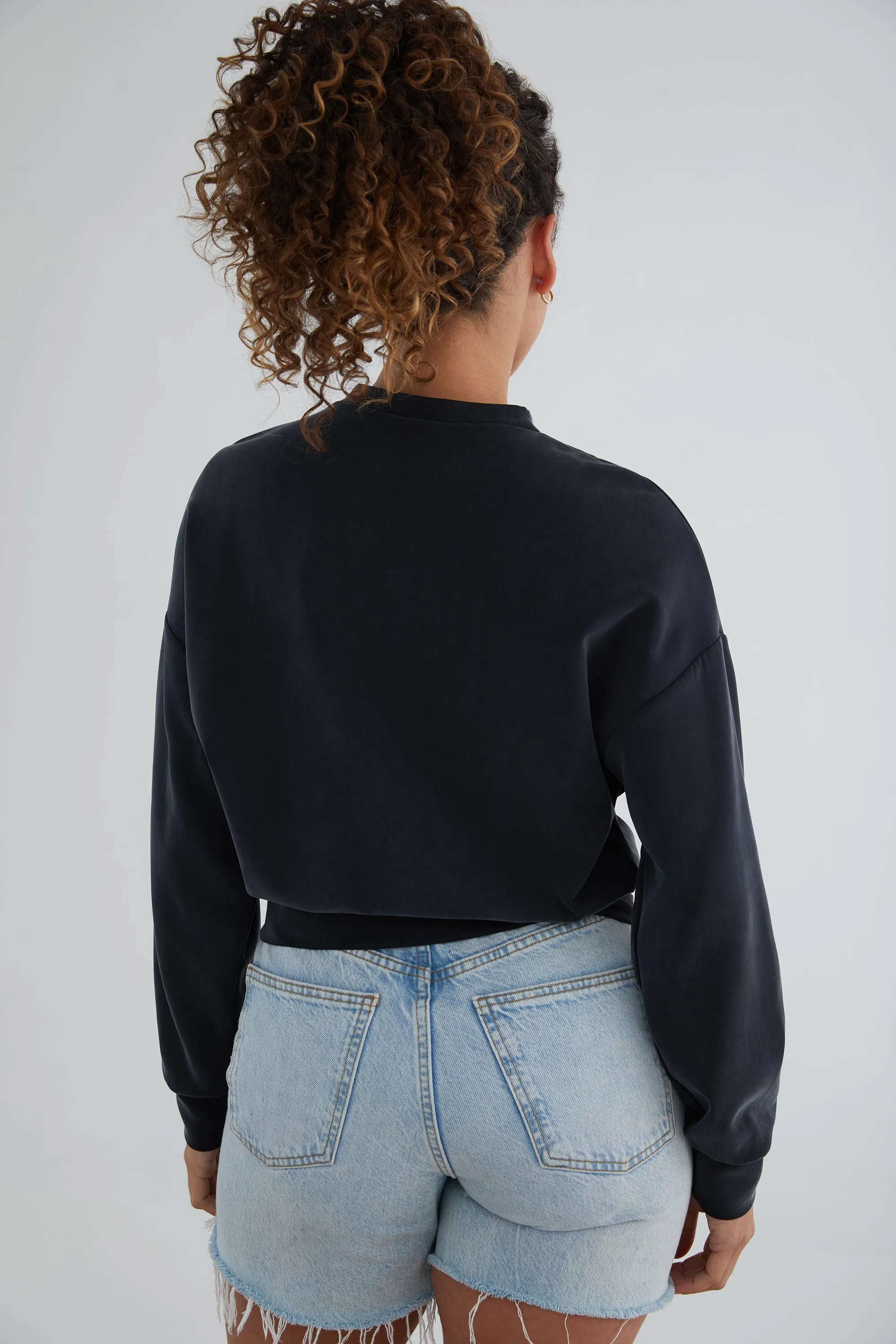 The Power Pullover: Classic - Magic Double Knit - Ink