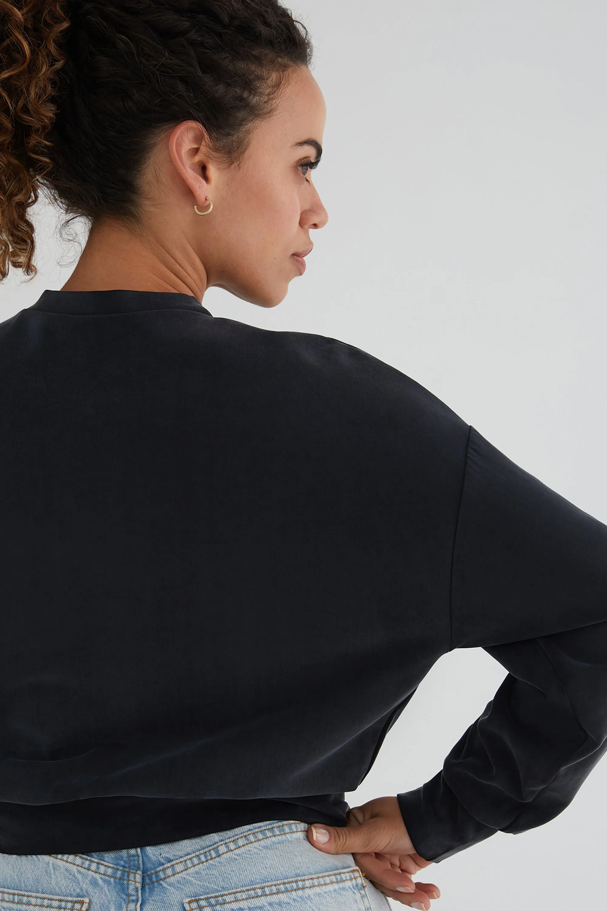The Power Pullover: Classic - Magic Double Knit - Ink