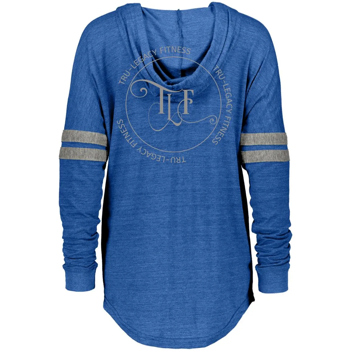 TLF Grey Winged Logo Hooded Low Key Pullover