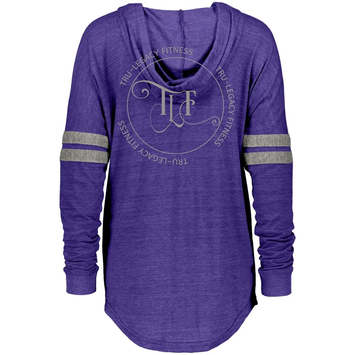 TLF Grey Winged Logo Hooded Low Key Pullover