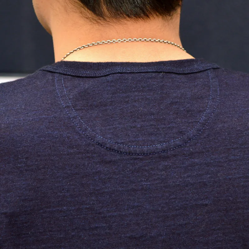 UES "662401" Indigo Henley Neck Tee
