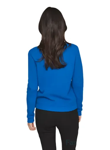 Vila Womens Dalo O-Neck L/S Knit Top Mazarine Blue