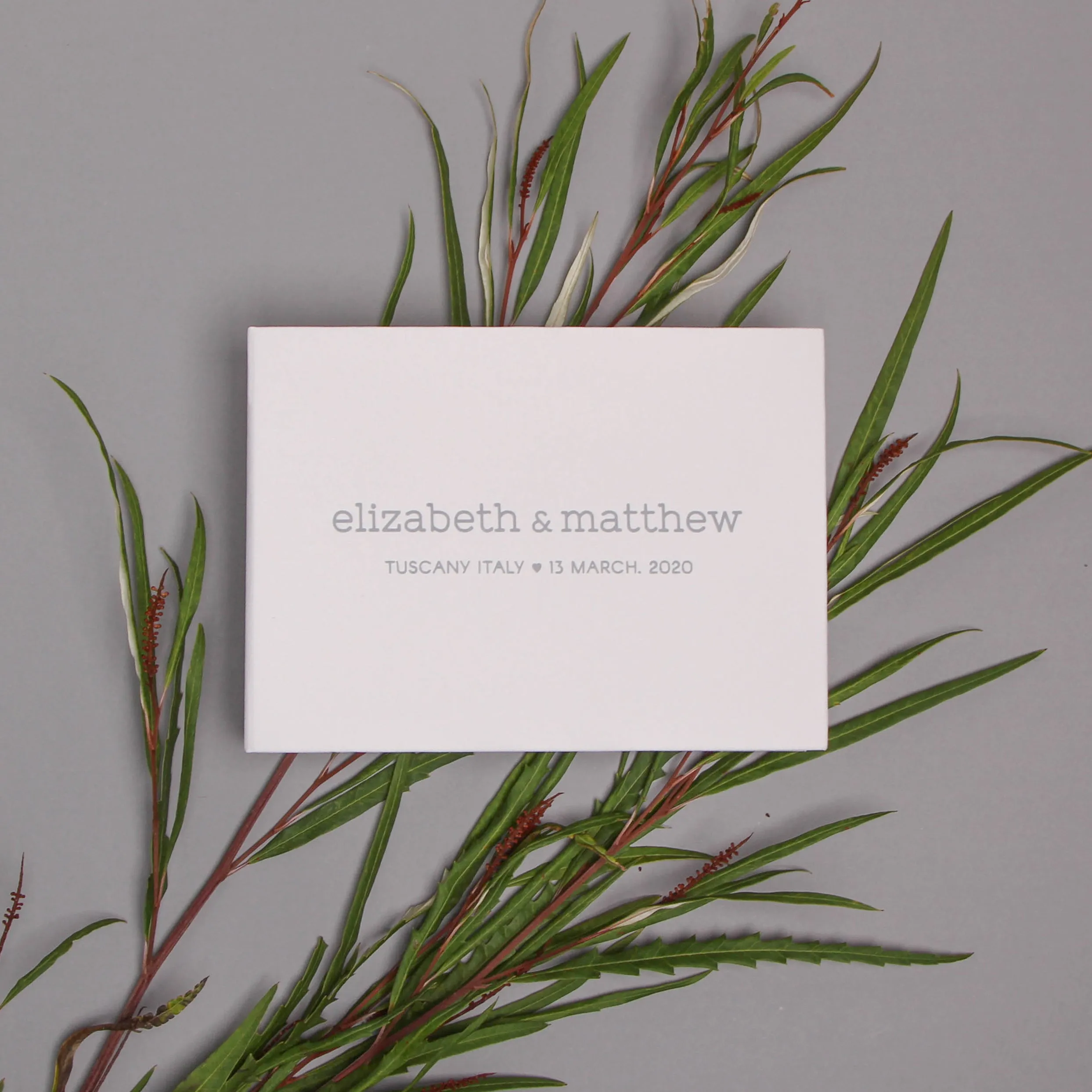 White   Gray Velour | Guest Book