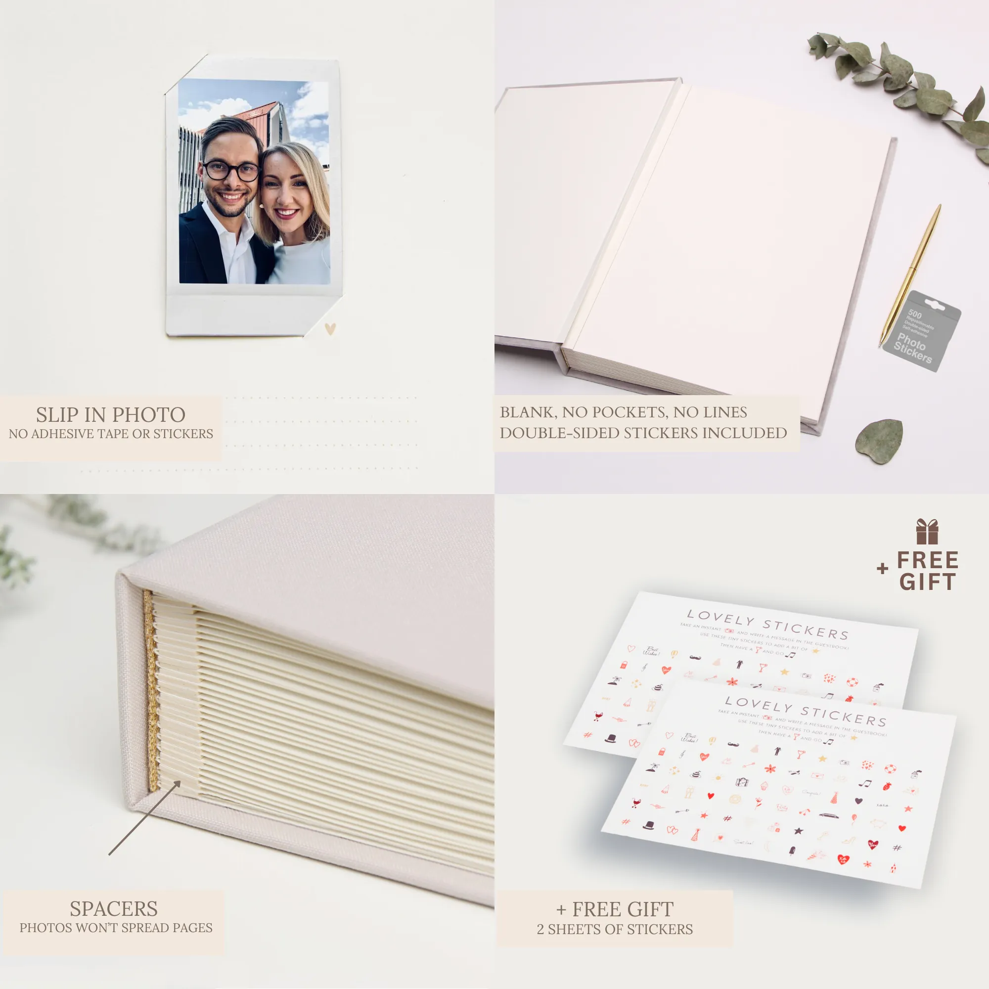 White   Gray Velour | Guest Book