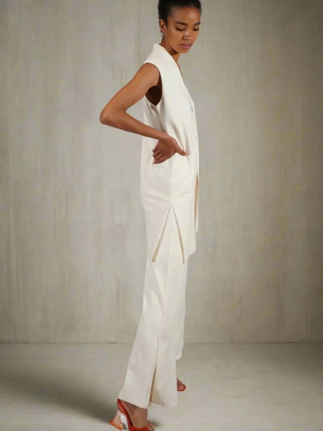 Wide Leg Lux Pant - The Carmine