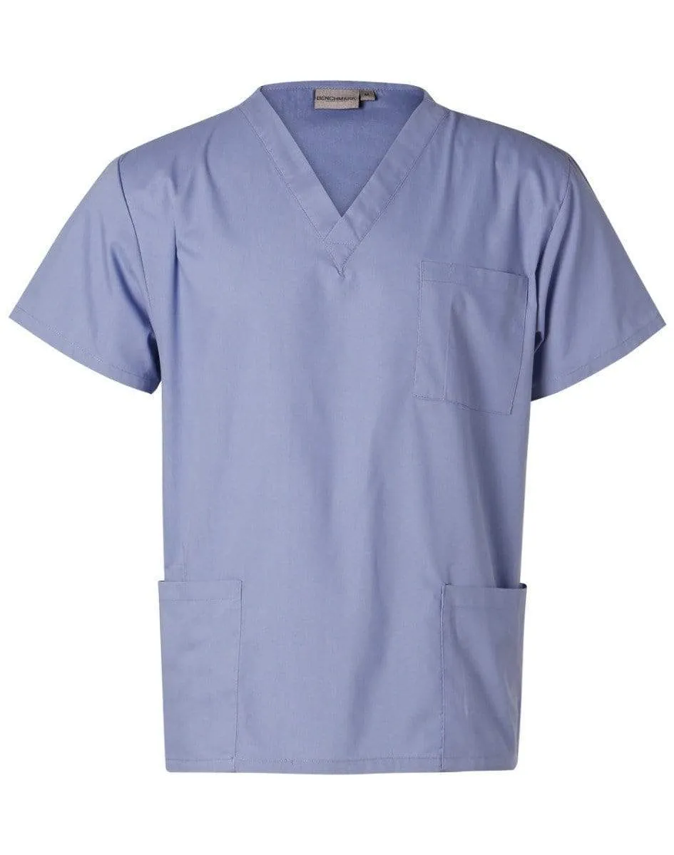 WINNING SPIRIT Unisex Scrubs Short Sleeve Tunic Top M7630