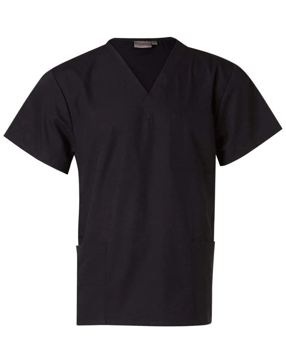 WINNING SPIRIT Unisex Scrubs Short Sleeve Tunic Top M7630